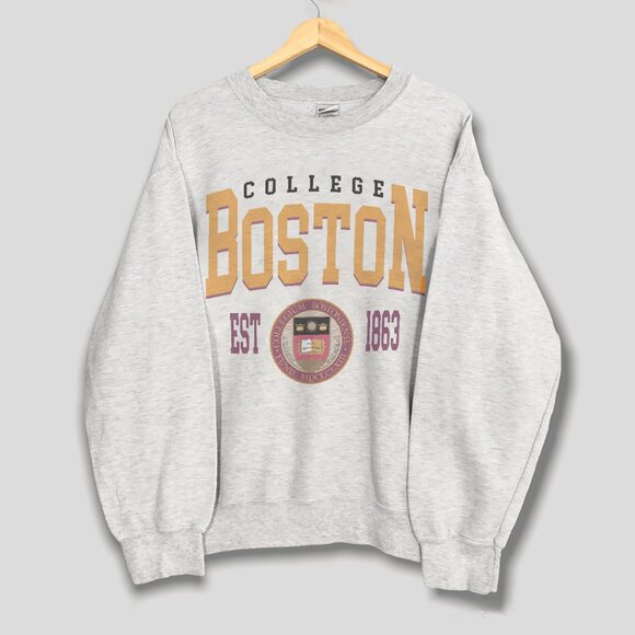 90s Vintage Style Boston College Sweatshirt, Boston University Unisex Shirt Tee - Picture 1 of 2